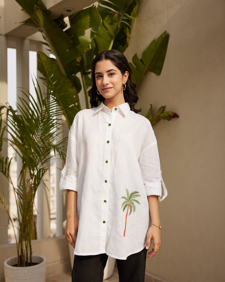 White Essential Linen Shirt