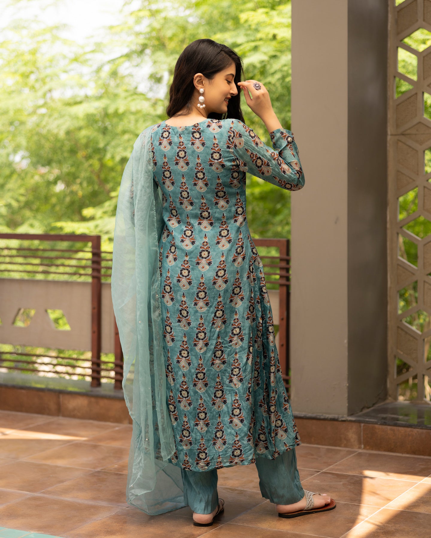 Sky Blossom Suit Set for Women