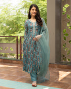 Sky Blossom Suit Set for Women