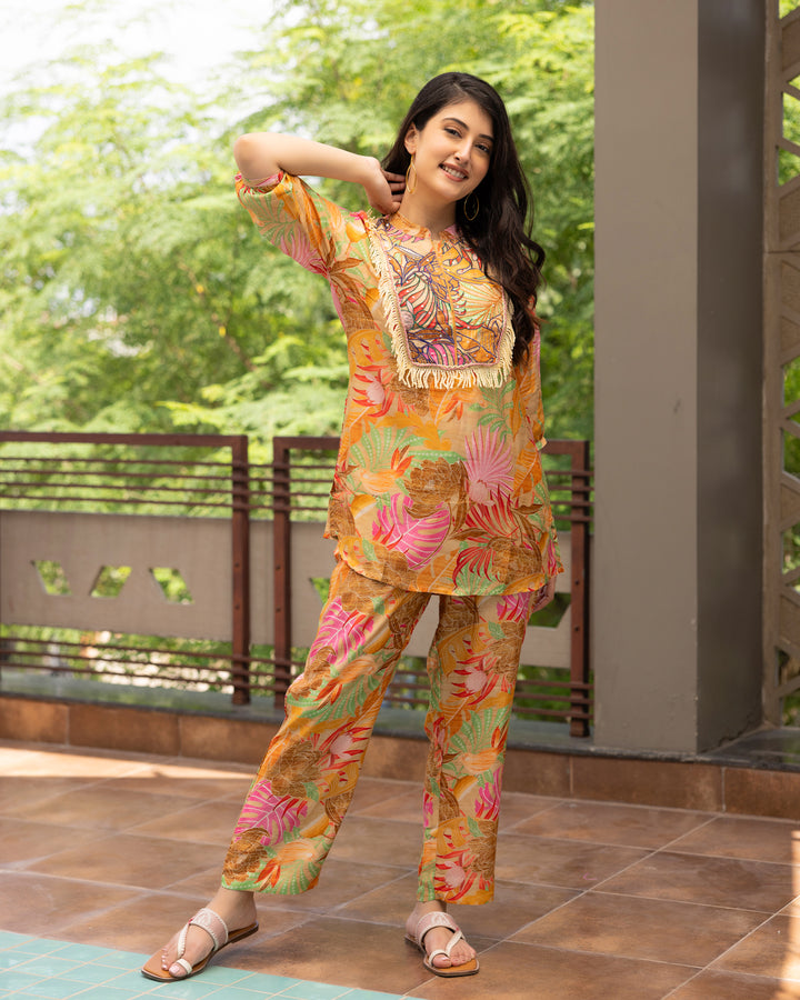 Tropical Mustard Co-ord Set