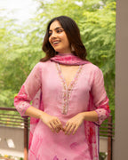 Rose Pink Floral Suit Set