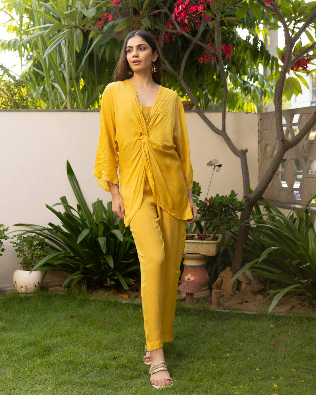 Yellow Muslin Co-ord Set