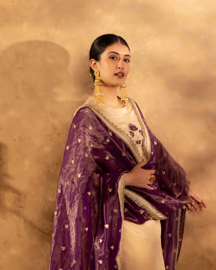 Golden Glow Chanderi Suit Set