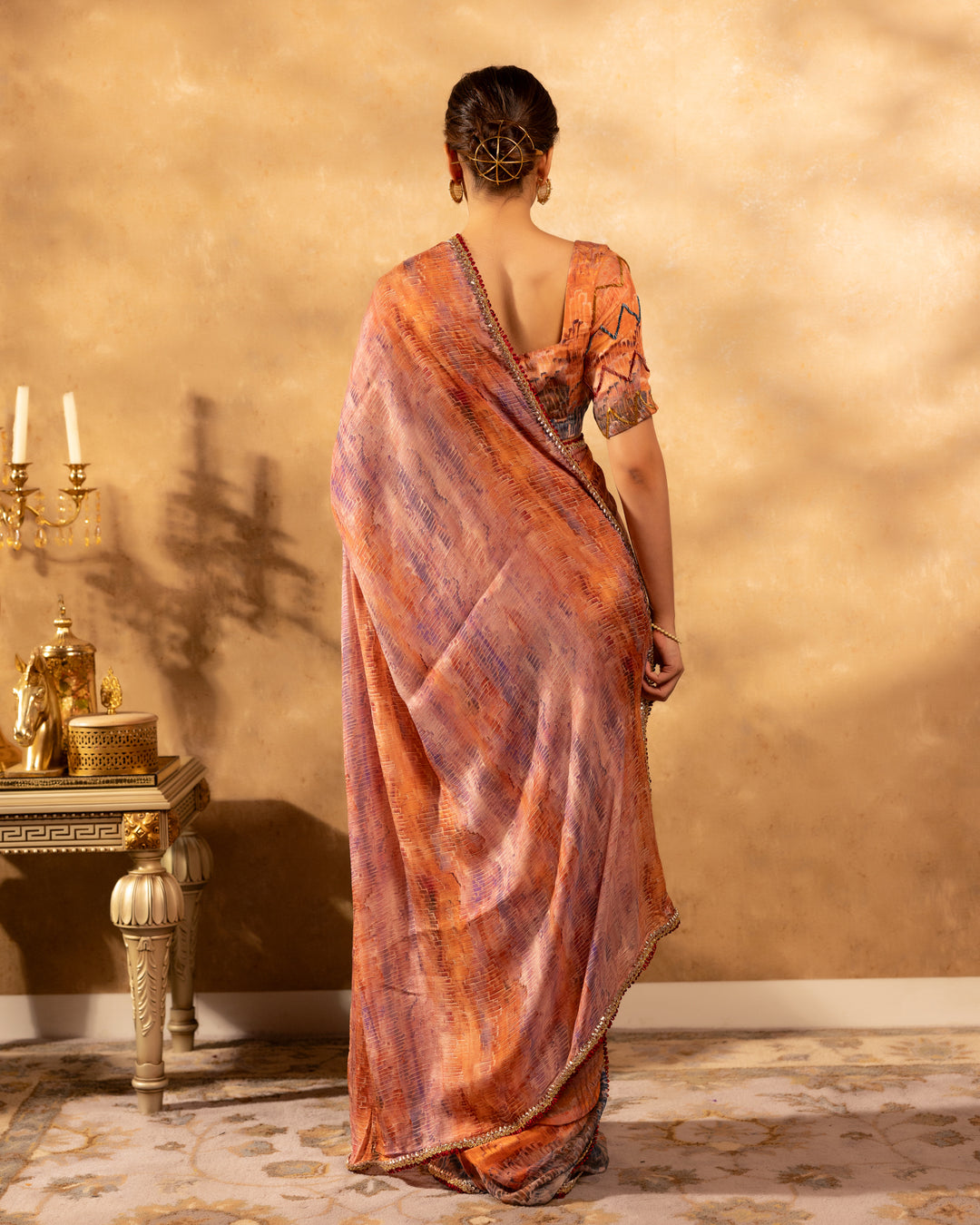 Multicolour Abstract Printed Saree