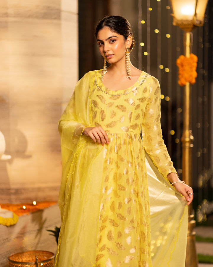 Radiant Yellow Anarkali Suit Set