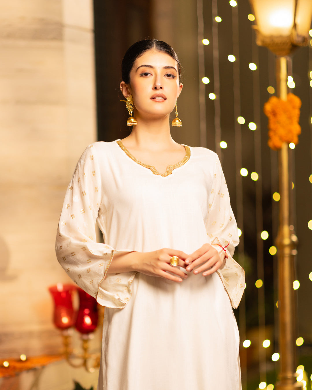 Ivory Bliss Dhoti Kurta Set