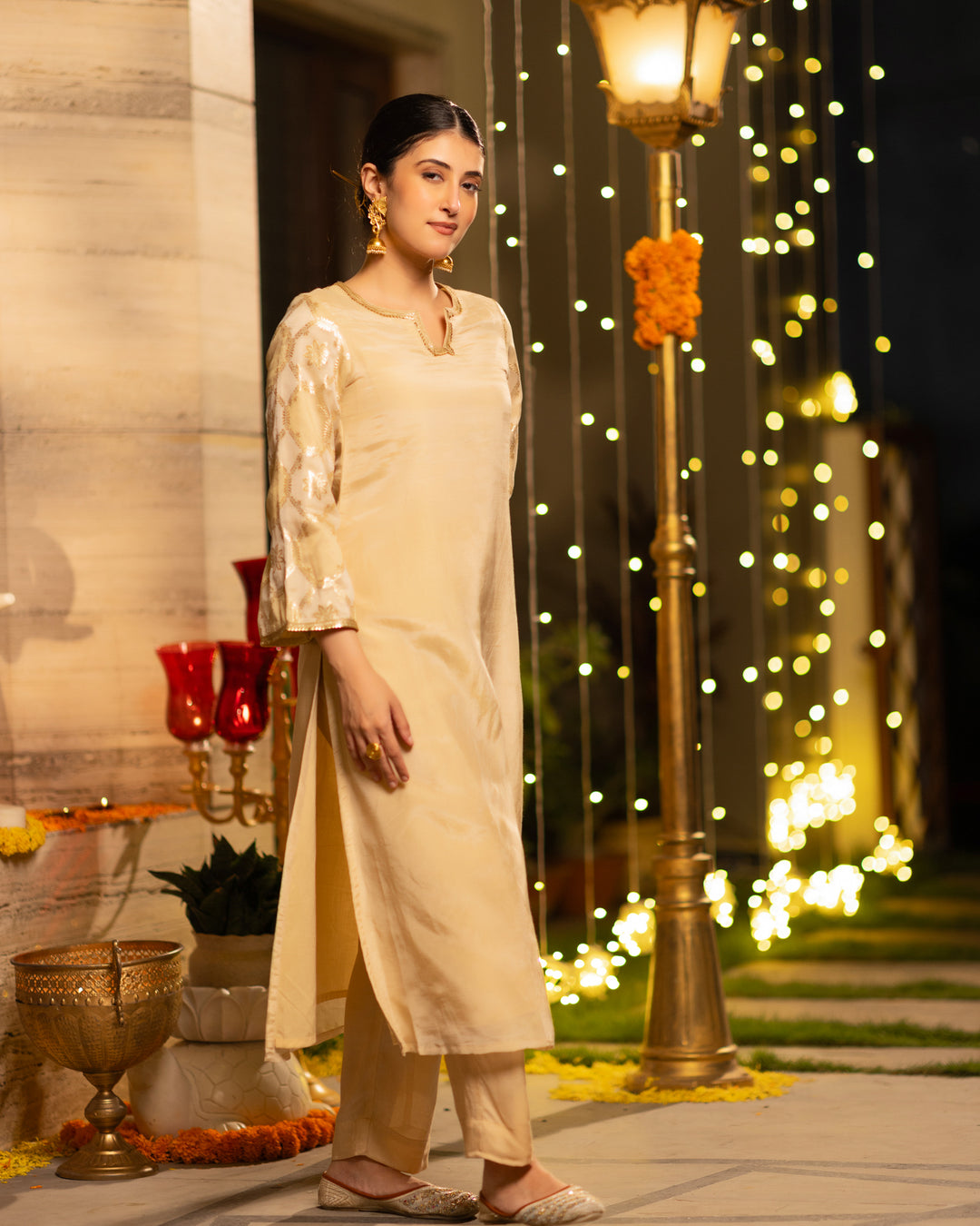 Golden Glow Kurta Set