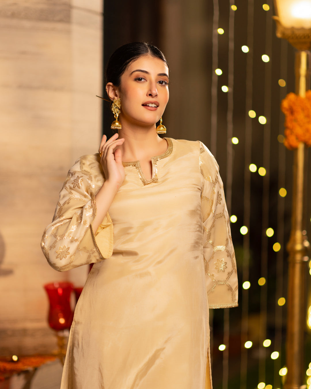 Golden Glow Kurta Set