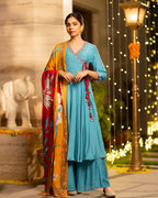 Ocean Blue Suit Set
