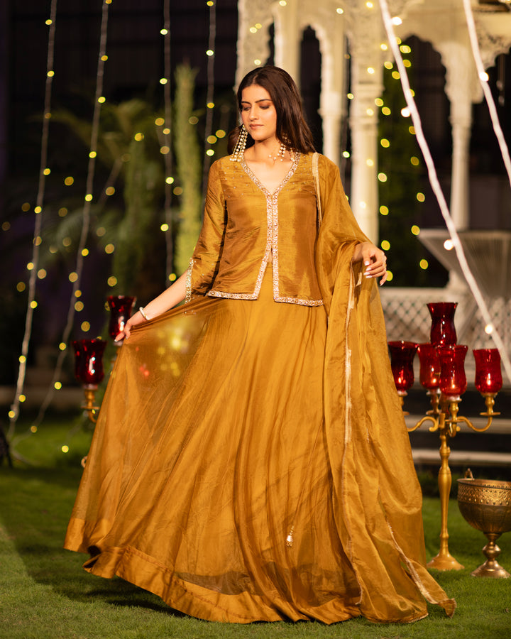 Golden Hour Jacket Lehenga Set