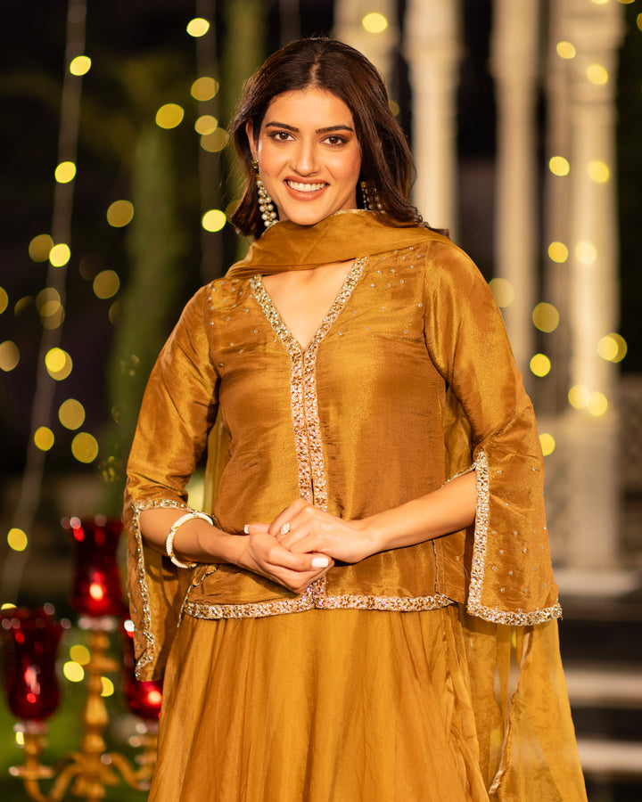 Golden Hour Jacket Lehenga Set