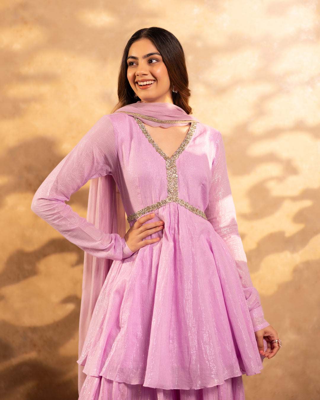 Lavender Dream Sharara Suit Set