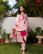 Blushing Pink Floral suit set