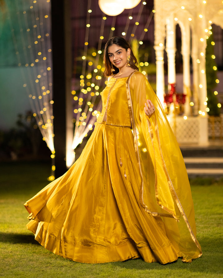 Musturd Glow Lehenga Set