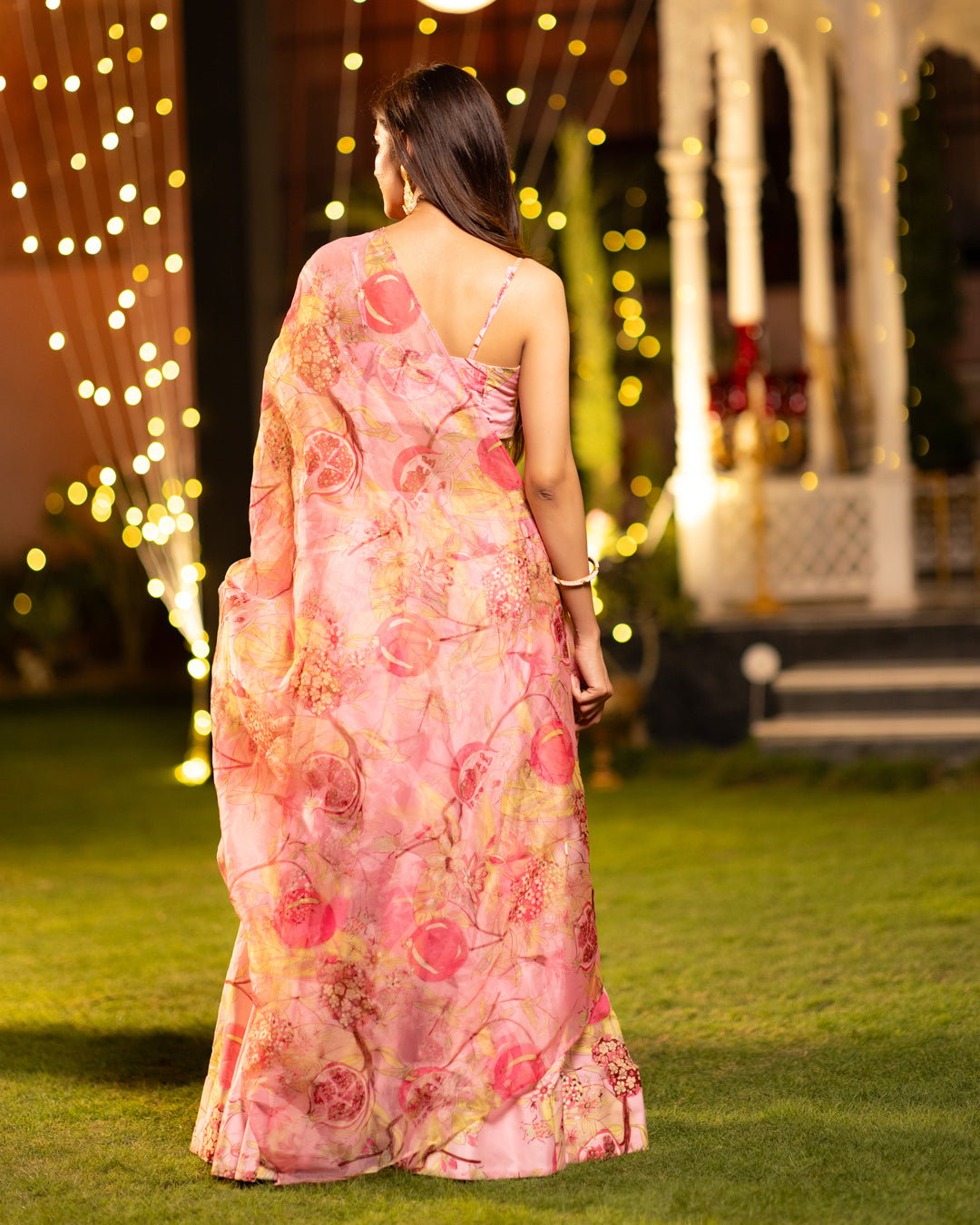 Soft Pink Floral Lehenga Set