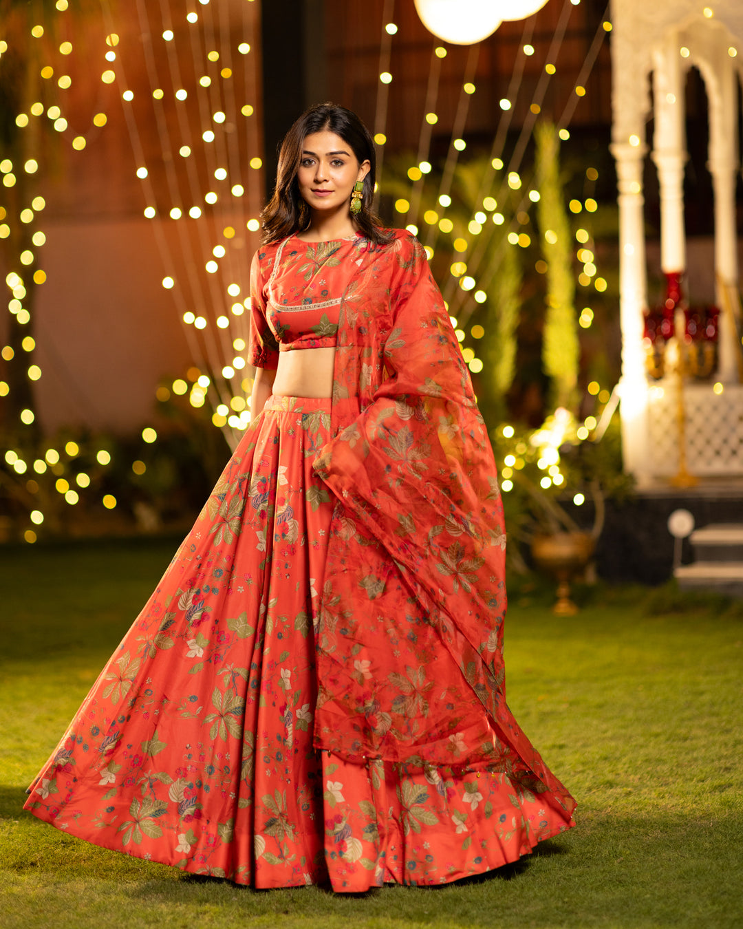 Ruby Garden Lehenga Set