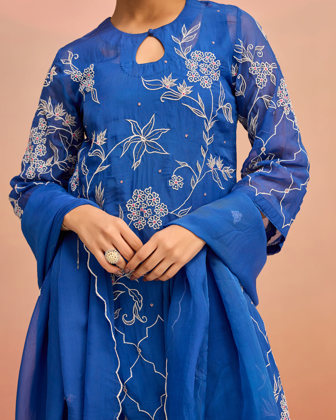 Blue-tiful Begum Suit