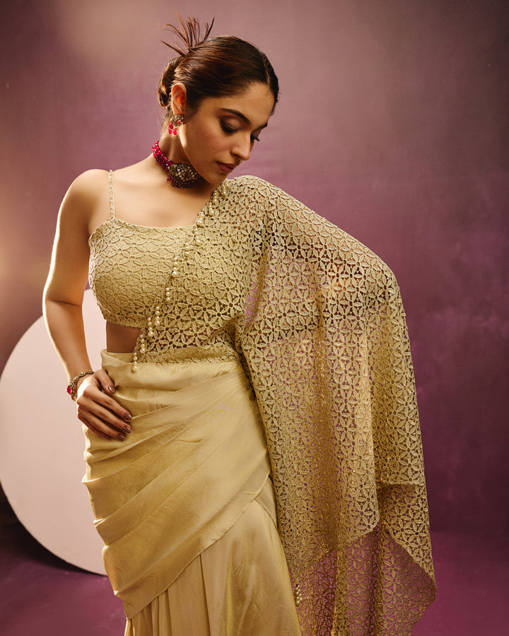 Drape me in Gold Saree