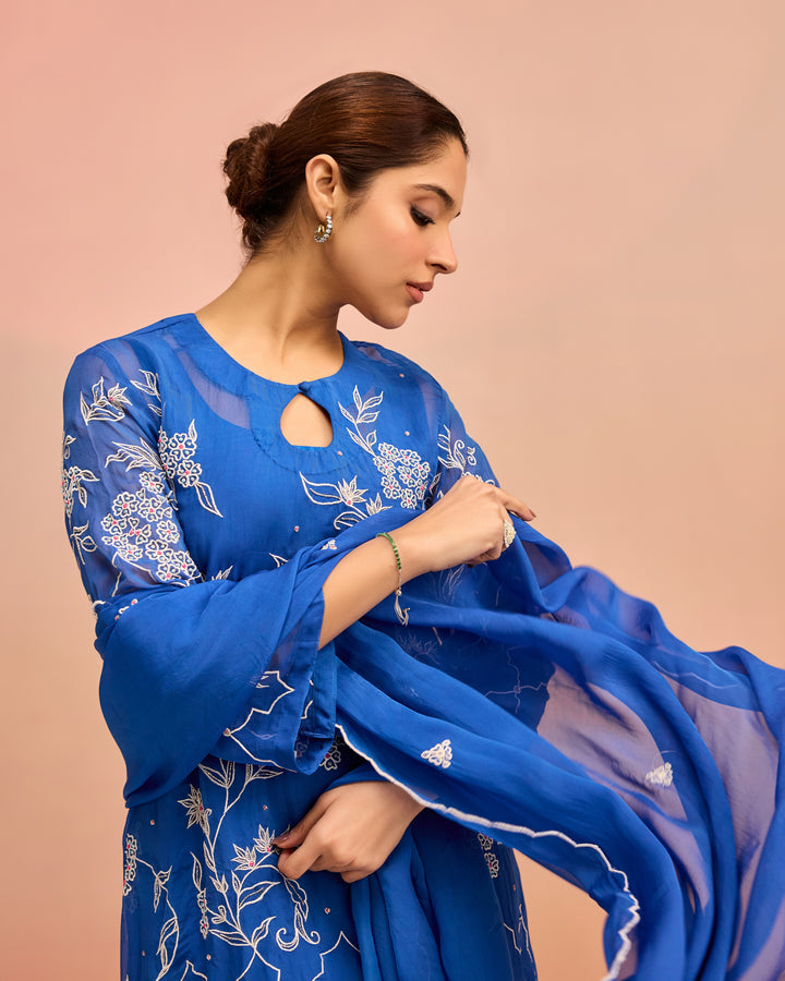 Blue-tiful Begum Suit