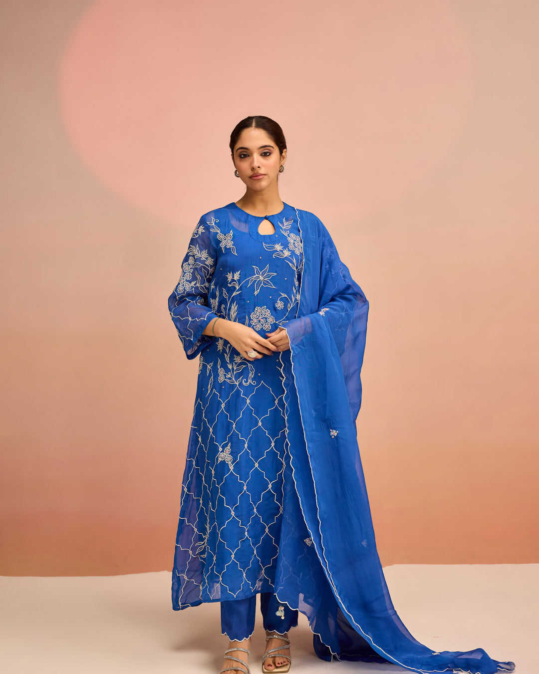 Blue-tiful Begum Suit