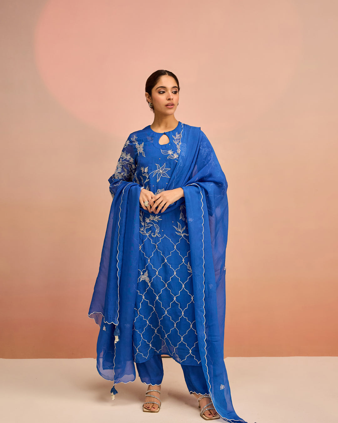 Blue-tiful Begum Suit