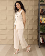 OFF WHITE BUTTON CO-ORD SET