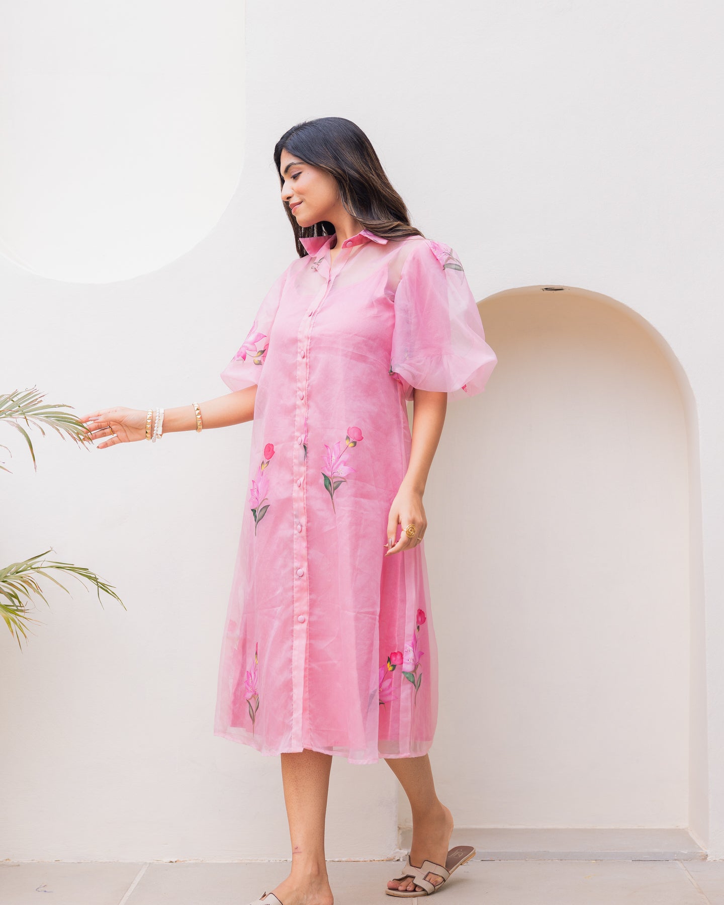 Baby Pink Organza Dress