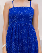 Blue Chiffon Strappy Dress