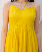 Yellow Strappy Maxi Dress