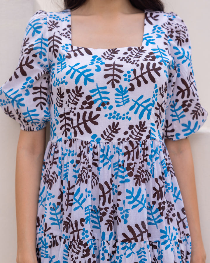 Florian White Tiered Maxi Dress