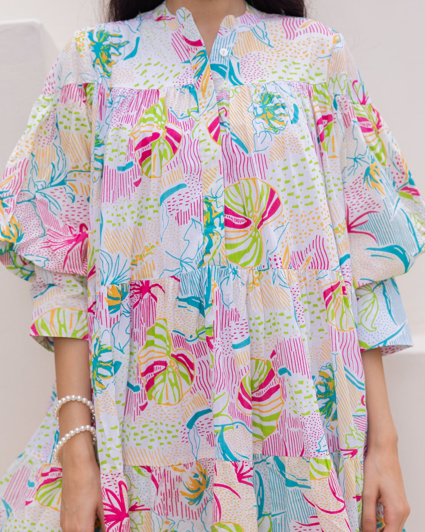Summer White Tiered Dress