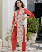 Burnt Orange Co-ord With Jacket