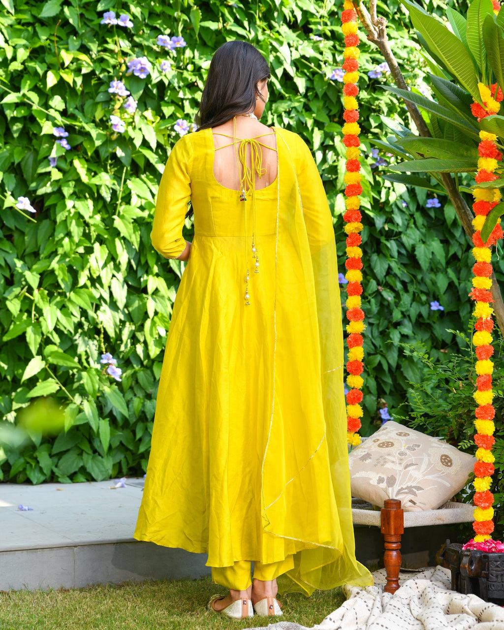 Yellow Anarkali Suit Set