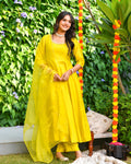 Yellow Anarkali Suit Set
