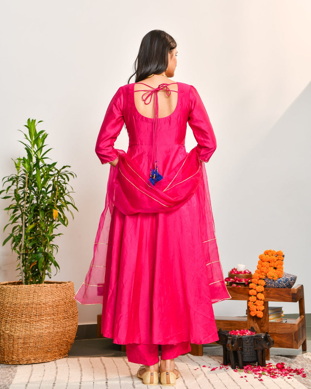 Pink Anarkali Suit Set