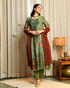 Sage Green Tissue Suit Set