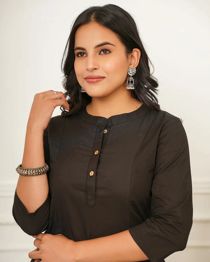 Black A Line Kurti