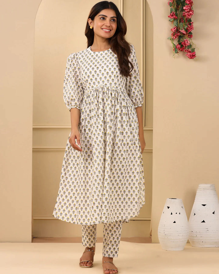 Eva Block Kurta Set