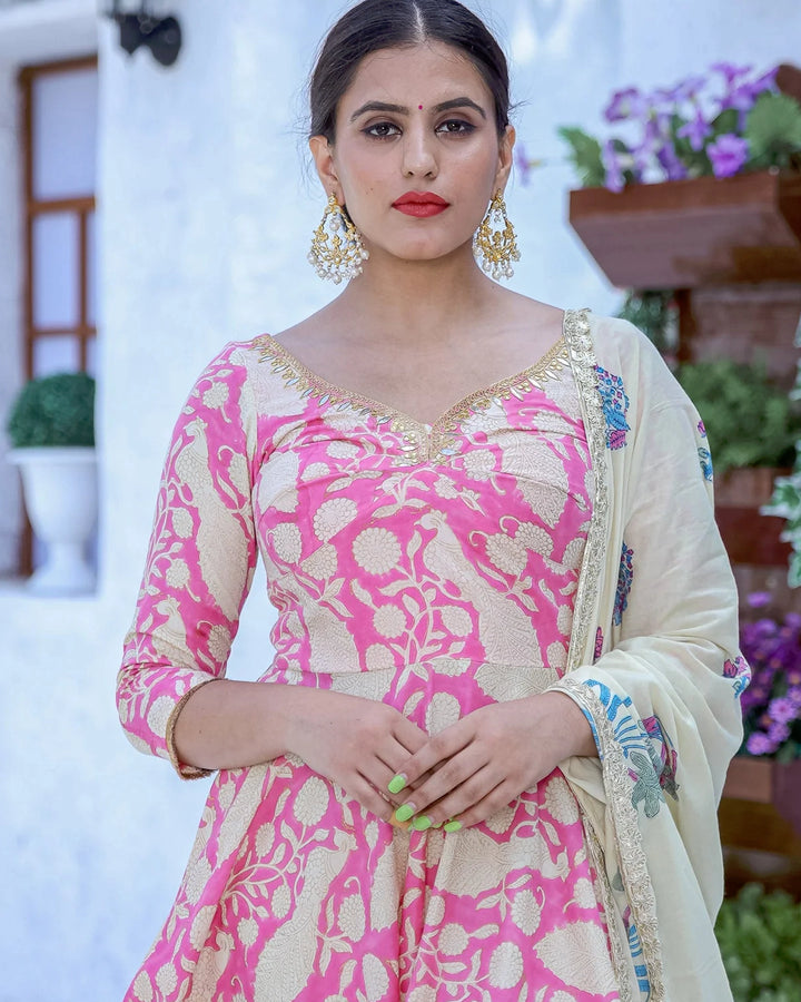 Pink Kanchali Suit