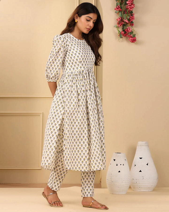 Eva Block Kurta Set