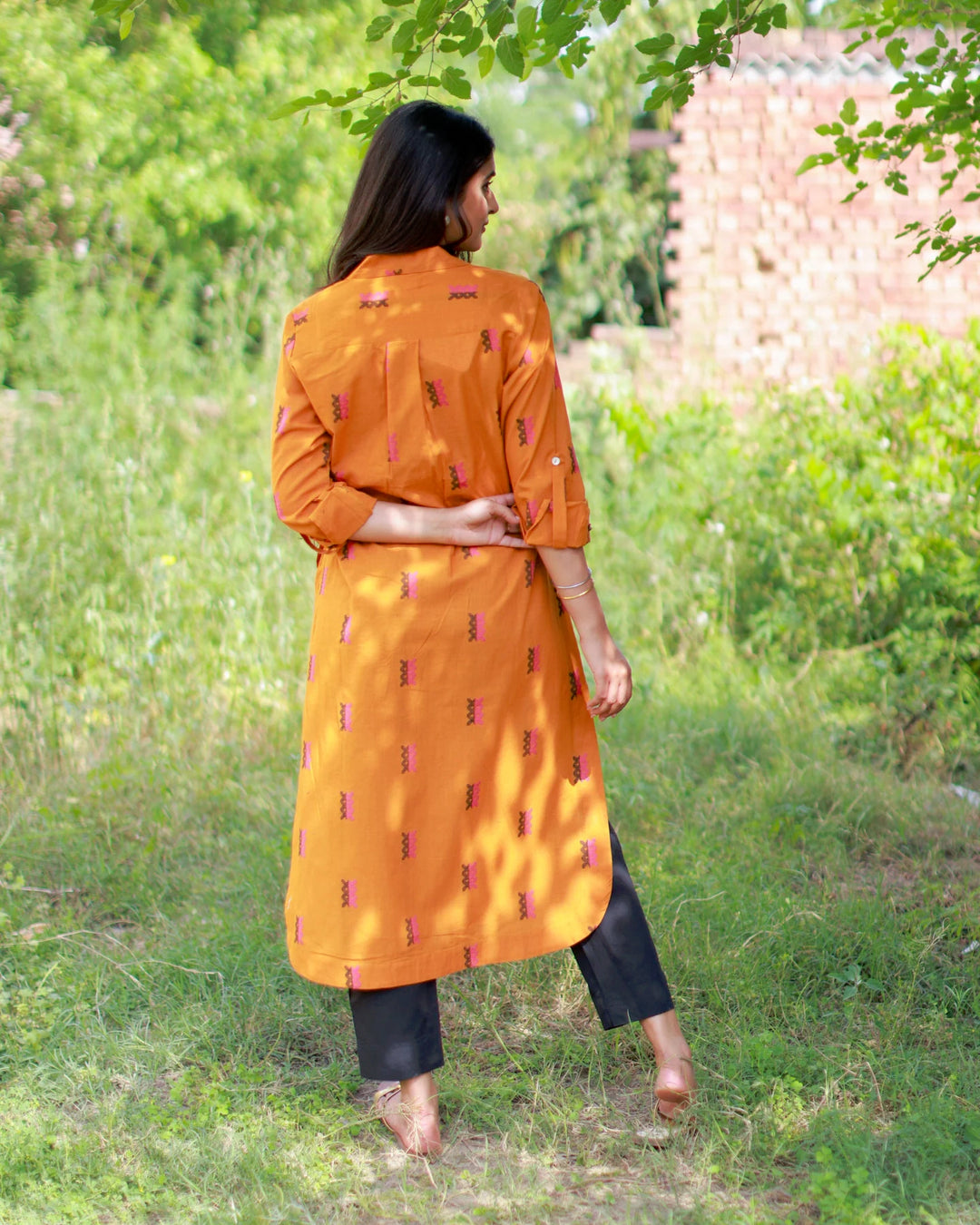 Mustard Organic Cotton Kurta Set