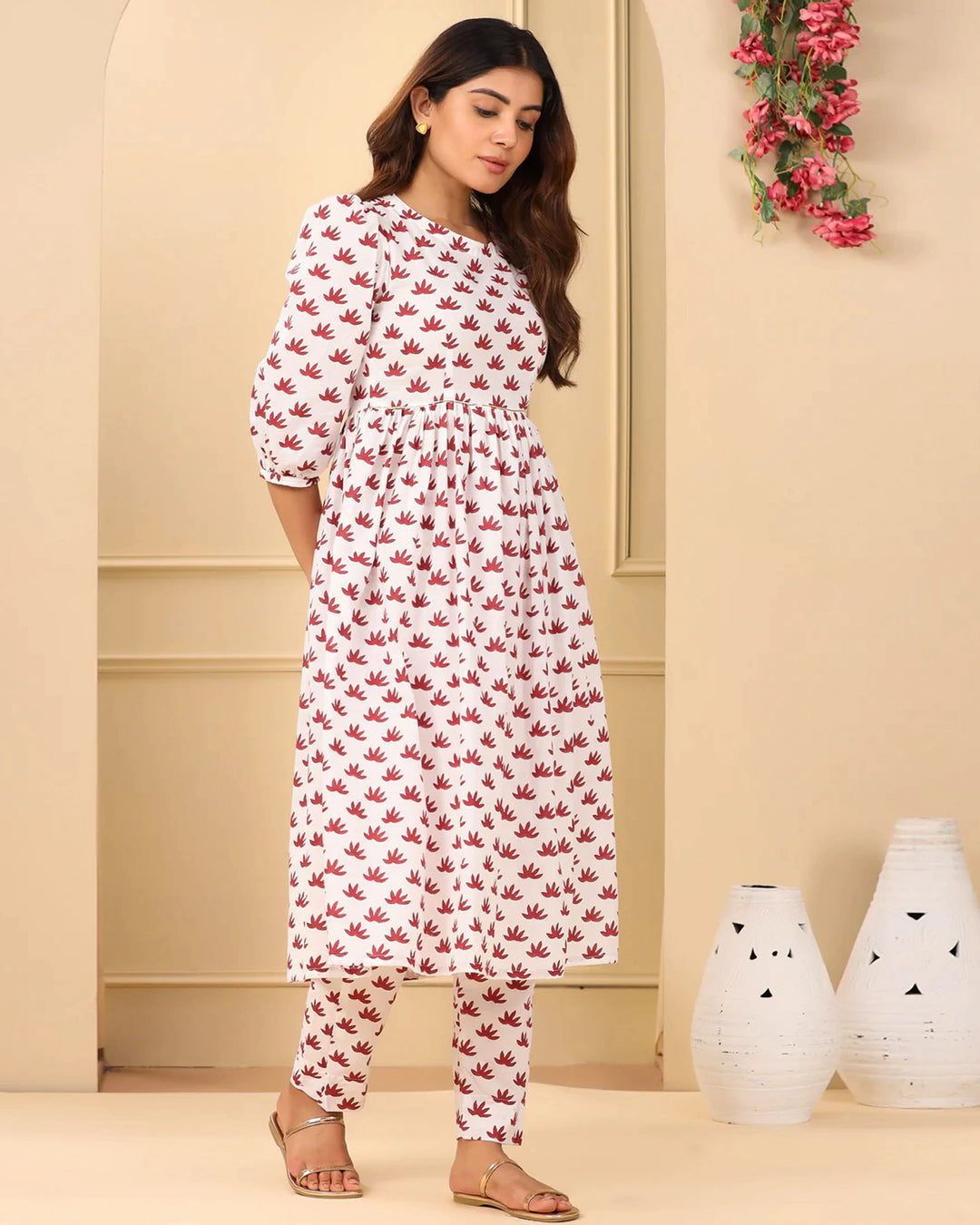 Yamini Block Kurta Set