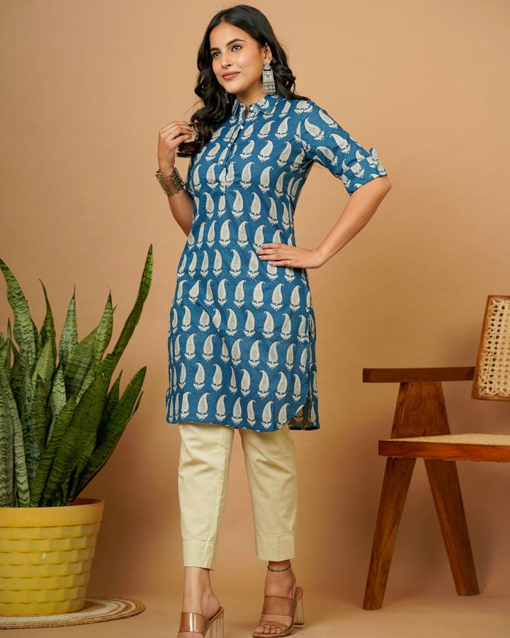 Blue Buta Kurti