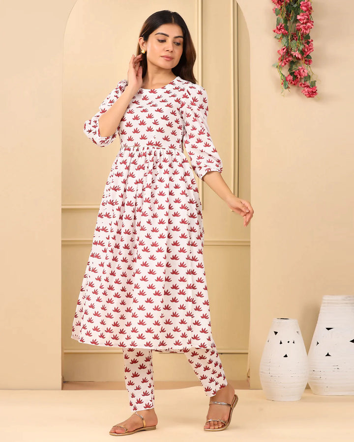 Yamini Block Kurta Set