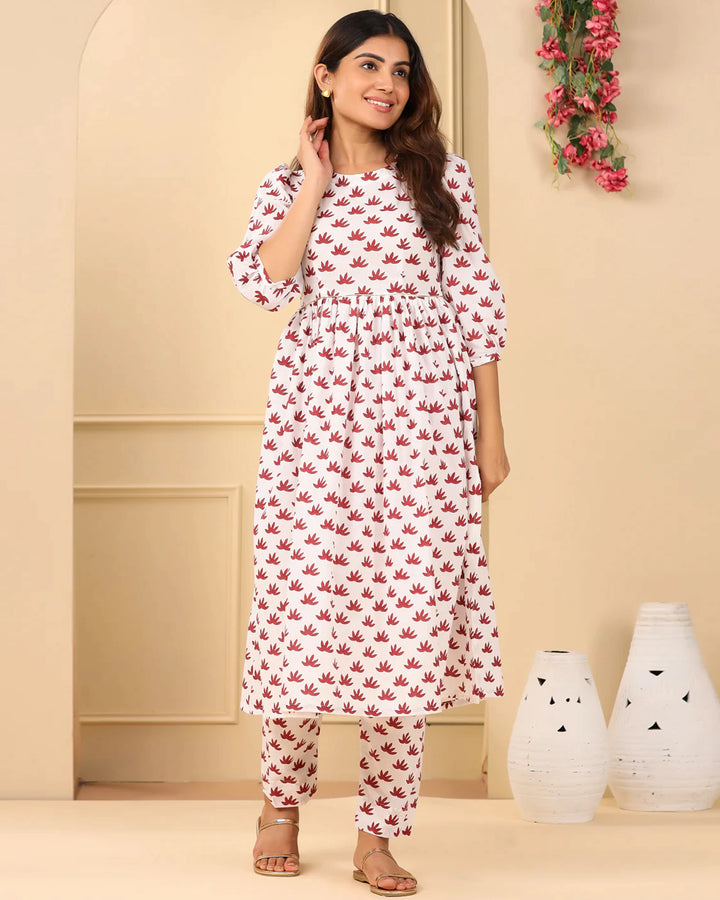 Yamini Block Kurta Set