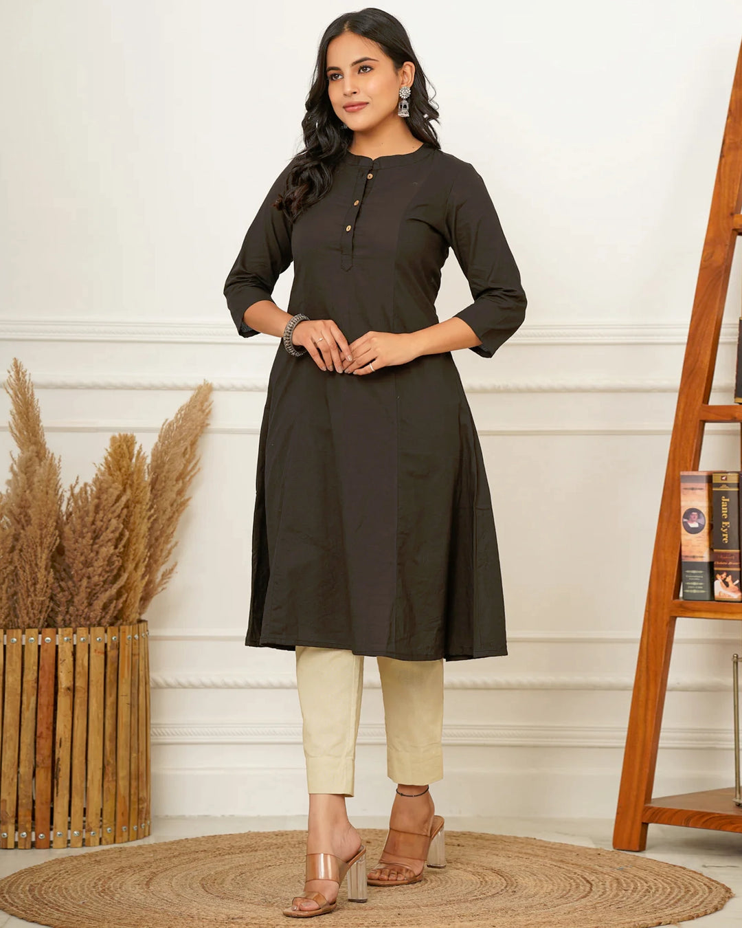 Black A Line Kurti