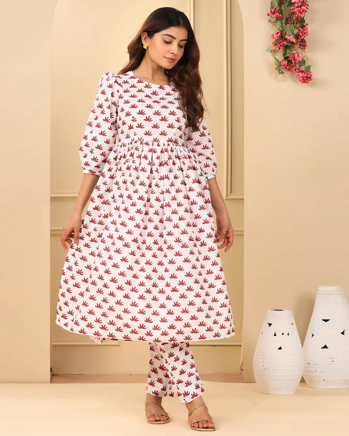 Yamini Block Kurta Set