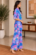 Tropical Blue Co-ord Set