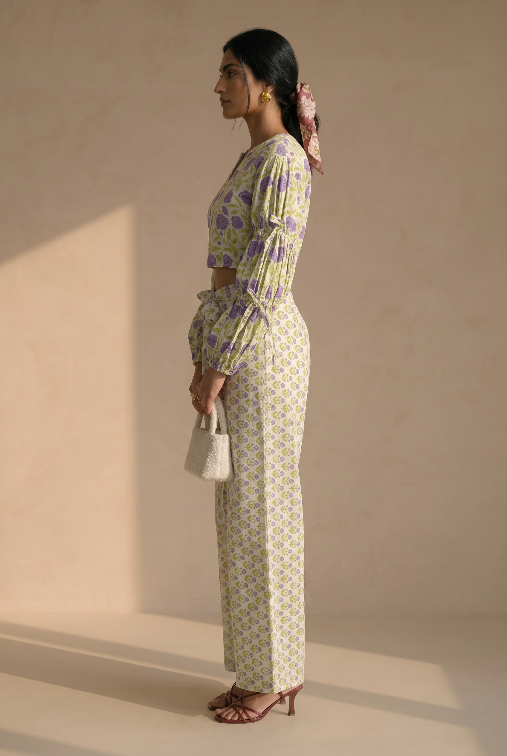 Yellow Floral Cotton Co-ord