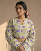 Yellow Floral Cotton Co-ord